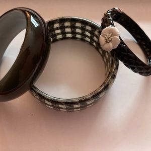 Three cute black bracelets